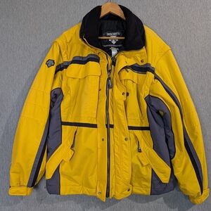 Descente Yellow and Gray Ski Jacket